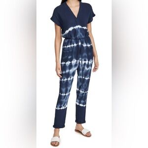 Young Fabulous & Broke Indigo Tie-Dye Jumpsuit